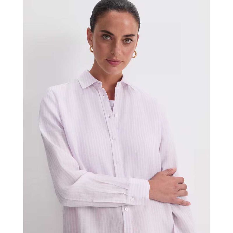 Sportscraft Dahlia Stripe Linen Shirt image number 2